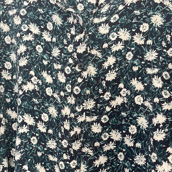 Joe Fresh Floral Blue and White Women's Top Size XS - Picture 4 of 10